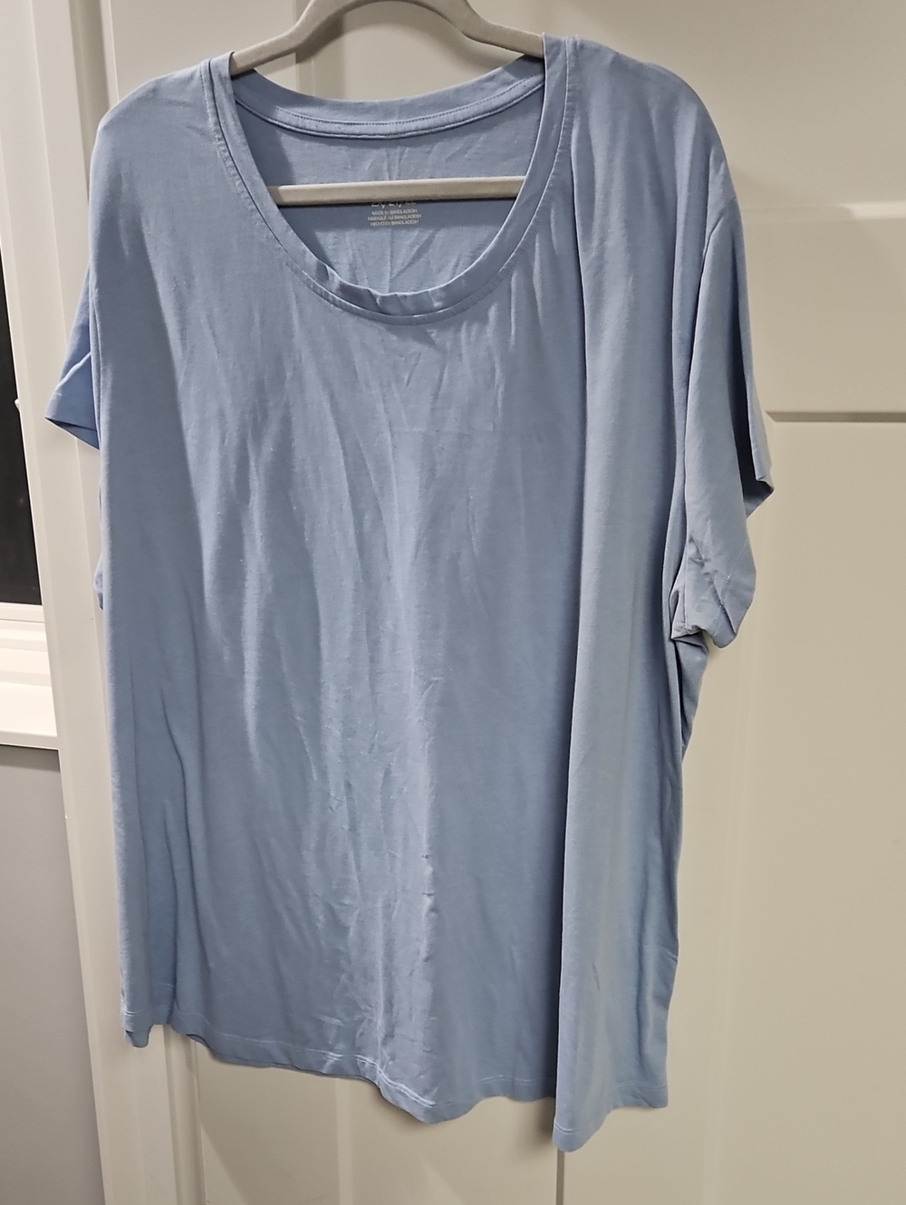 Classic Women's Relaxed Crewneck Tee - Light Blue
